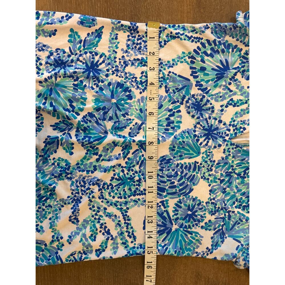 LILLY PULITZER Sophieletta Dress Turquoise Oasis Shell Me You Love Me size S0 - Picture 9 of 10